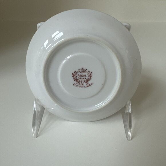 Vintage REGAL CHINA  Made In Occupied Japan  Cup And Saucer Yellow Brown Golden - Picture 3 of 6